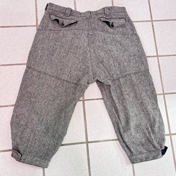 WOOLRICH CHARCOAL GREY WOOL CROPPED KNICKERS - Picture 5 of 14